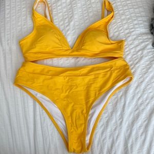 Yellow Cupshe Bikini